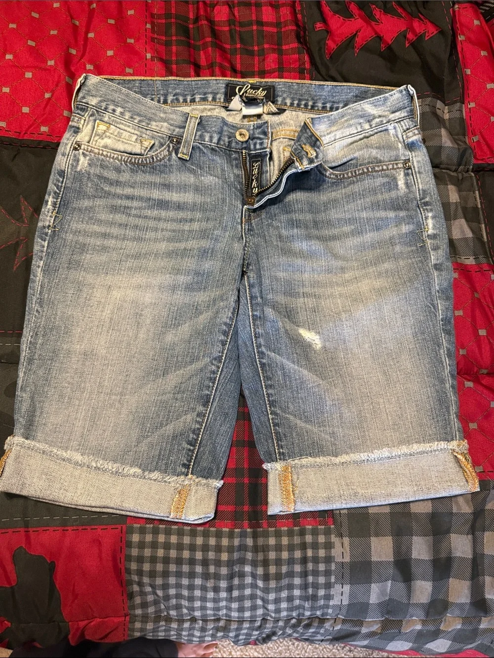 Lucky Brand Light Wash Denim Bermuda Shorts